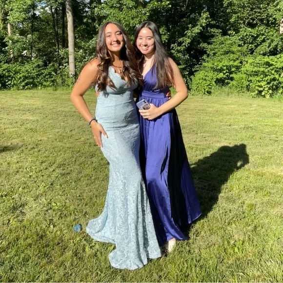 coral lace strapless dress Primavera Couture 4553 Size 4 Coral Sequin Corset Prom Dress main image 0